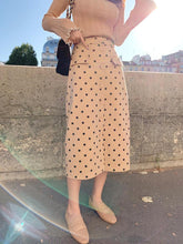Falda informal con estampado de lunares